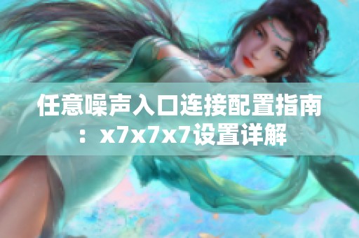 任意噪聲入口連接配置指南：x7x7x7設(shè)置詳解