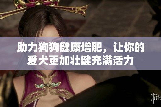 助力狗狗健康增肥，讓你的愛犬更加壯健充滿活力