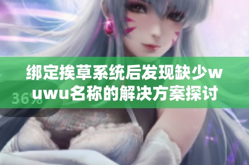 綁定挨草系統(tǒng)后發(fā)現(xiàn)缺少wuwu名稱的解決方案探討