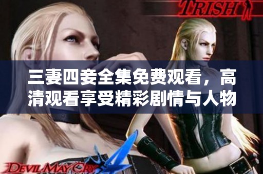 三妻四妾全集免費觀看，高清觀看享受精彩劇情與人物關系