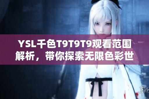 YSL千色T9T9T9觀看范圍解析，帶你探索無(wú)限色彩世界