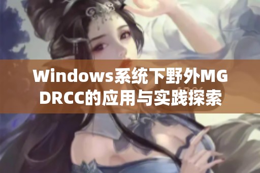 Windows系統(tǒng)下野外MGDRCC的應(yīng)用與實(shí)踐探索