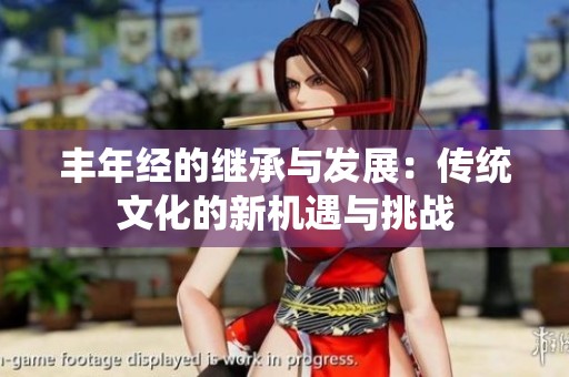 豐年經(jīng)的繼承與發(fā)展：傳統(tǒng)文化的新機(jī)遇與挑戰(zhàn)