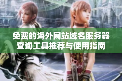 免費的海外網(wǎng)站域名服務(wù)器查詢工具推薦與使用指南