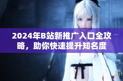 2024年B站新推廣入口全攻略，助你快速提升知名度