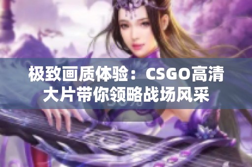 極致畫質(zhì)體驗：CSGO高清大片帶你領略戰(zhàn)場風采