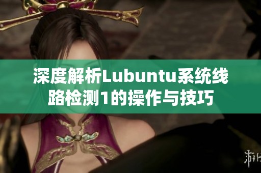 深度解析Lubuntu系統(tǒng)線路檢測1的操作與技巧