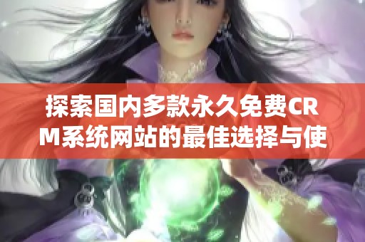 探索國(guó)內(nèi)多款永久免費(fèi)CRM系統(tǒng)網(wǎng)站的最佳選擇與使用指南