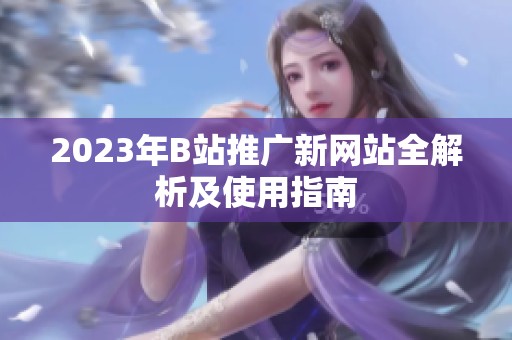 2023年B站推廣新網(wǎng)站全解析及使用指南