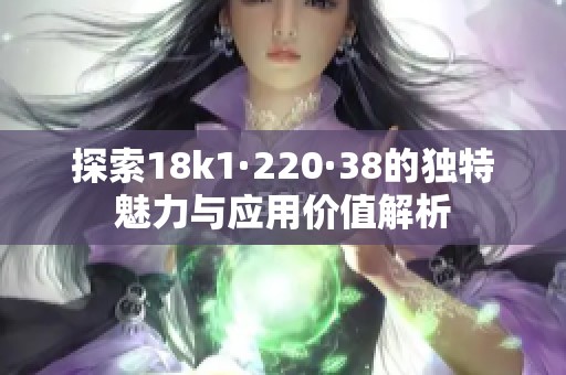 探索18k1·220·38的獨(dú)特魅力與應(yīng)用價(jià)值解析