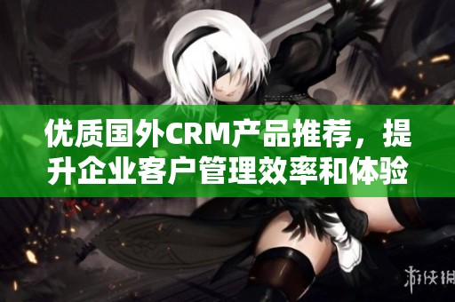 優(yōu)質(zhì)國外CRM產(chǎn)品推薦，提升企業(yè)客戶管理效率和體驗(yàn)