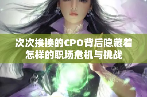 次次挨揍的CPO背后隱藏著怎樣的職場(chǎng)危機(jī)與挑戰(zhàn)