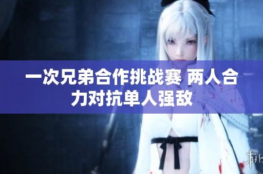 一次兄弟合作挑戰(zhàn)賽 兩人合力對(duì)抗單人強(qiáng)敵