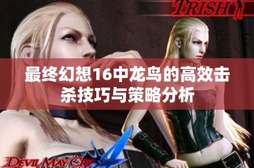 最終幻想16中龍鳥的高效擊殺技巧與策略分析