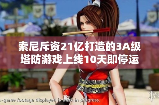 索尼斥資21億打造的3A級(jí)塔防游戲上線10天即停運(yùn)，緣何如此悲劇