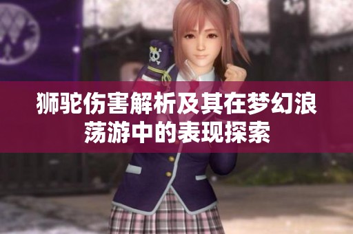 獅駝傷害解析及其在夢幻浪蕩游中的表現(xiàn)探索